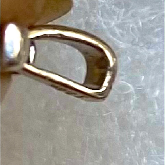 Jane Seymour Sterling 925 Silver Open Hearts Diamond Linear Mom Pendant - Picture 3 of 3